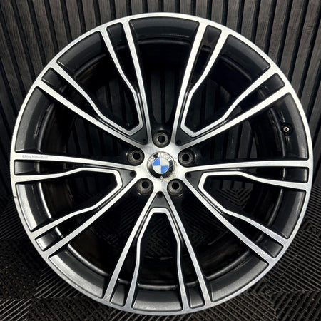 1X 21'' BMW X3 X4 G01 G02 726 M Sport Alloy Wheel Rear Back 8043671 Genuine