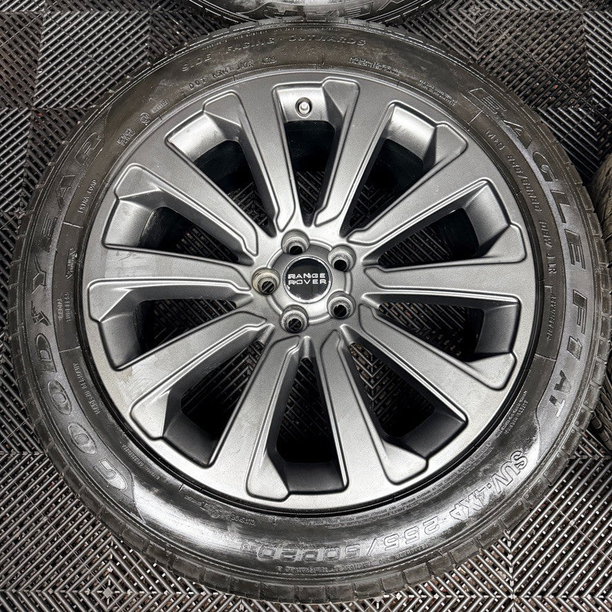 20'' Range Rover Velar Multispoke Satin Grey 1032 Land Alloy Wheel Tyres Genuine