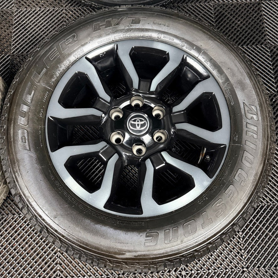 18'' Toyota Hilux Invincible X Grey Black Wheels Tyres Alloys 42611YP100 Genuine