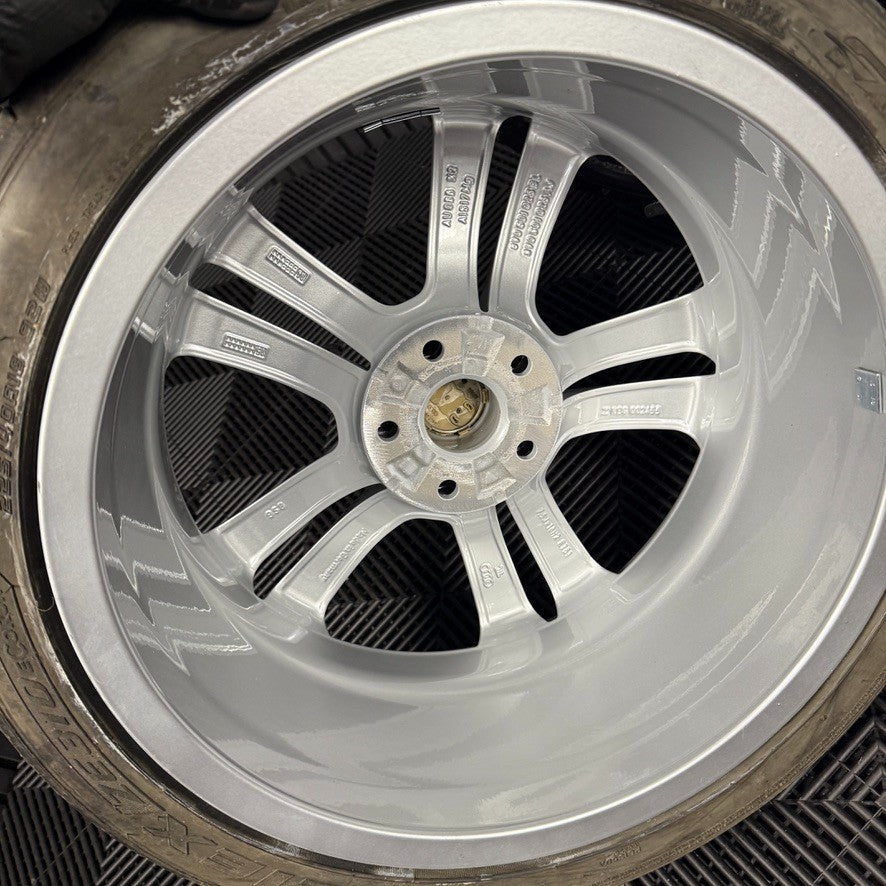 18'' GENUINE AUDI A3 S LINE SILVER ALLOY WHEELS ALLOYS TYRES S3 GOLF 8V0601025BL