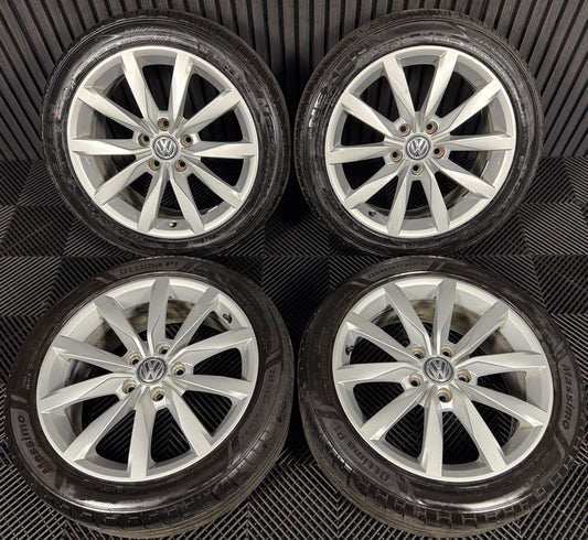 17'' GENUINE VW GOLF GT DIJON MK7 MK8 MK6 ALLOY WHEELS TYRES ALLOYS 5G0601025CH