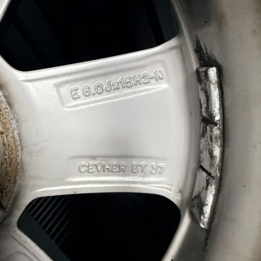 15'' Audi A1 5 Spoke Alloy Wheels Alloys Tyres 82A601025 Genuine