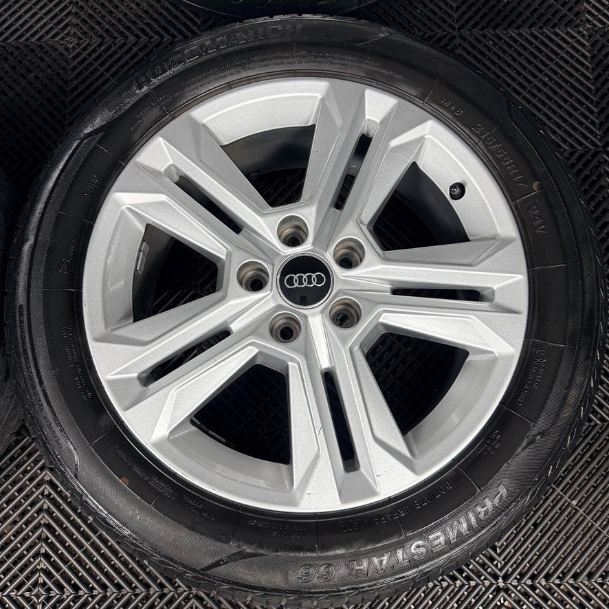 17'' Audi Q2 5 Double Spoke Alloy Wheels Tyres Alloys 81A601025AJ Genuine