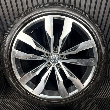 20'' VW Tiguan R Line Suzuka Grey Dc Alloy Wheels Tyre Alloys 5NA601025G Genuine