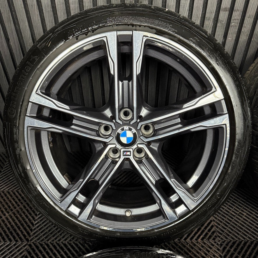 18'' GENUINE BMW 1 SERIES 819 BLACK M SPORT 2 F40 F44 ALLOY WHEELS TYRES 8092352