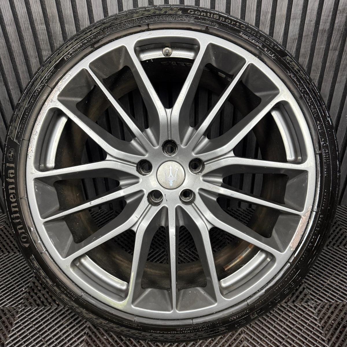 1X 21'' Maserati Ghibli 670011859 10.5 ET45 Grey Alloy Wheel Single Rear Genuine