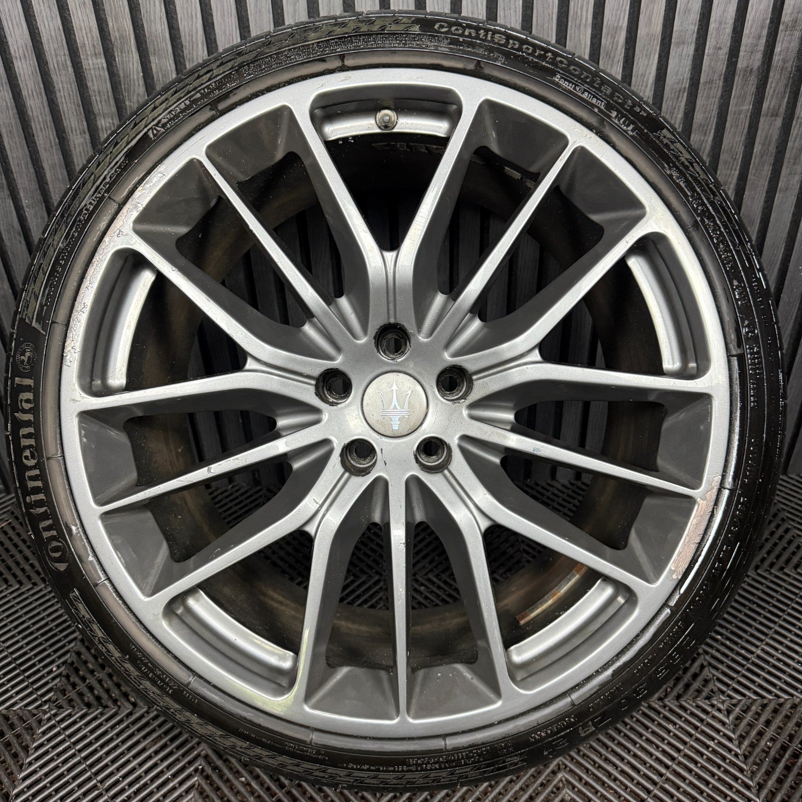 1X 21'' Maserati Ghibli 670011859 10.5 ET45 Grey Alloy Wheel Single Rear Genuine
