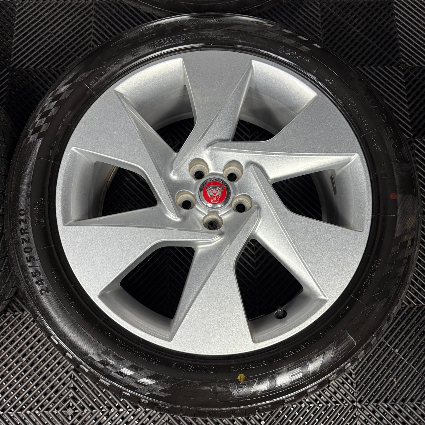 20'' GENUINE JAGUAR I PACE I-PACE 6007 6 SPOKE ALLOY WHEELS TYRES J9D3-BC-SS