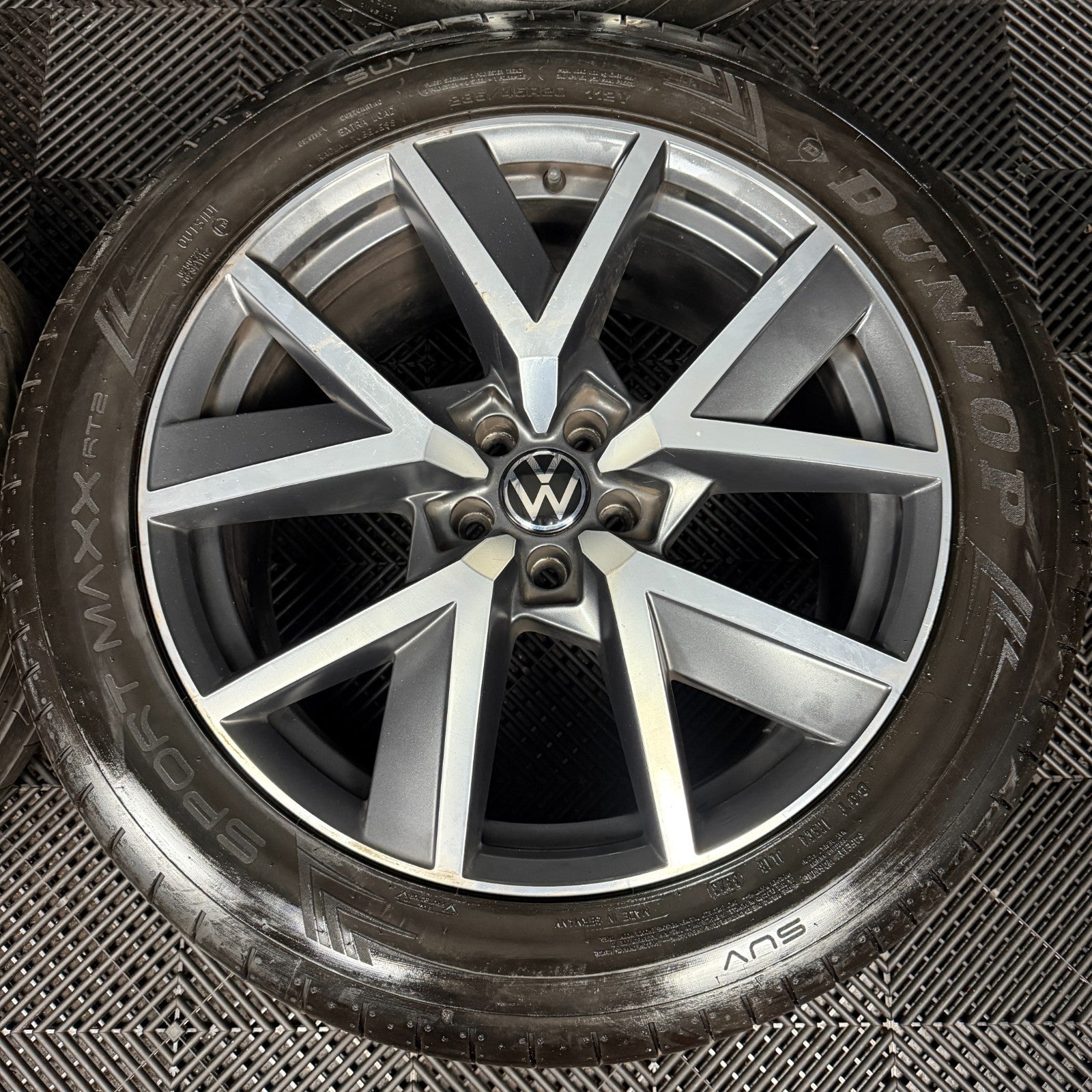 20'' GENUINE VW TOUAREG BRAGA ALLOY WHEELS ALLOYS TYRES Q7 5X112 760601025R