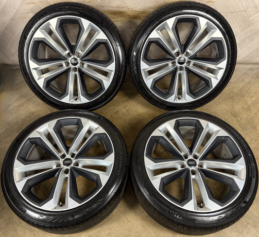22'' GENUINE AUDI SQ8 Q8 S LINE 4M ALLOY WHEELS ALLOYS TYRES 4M8601025AN