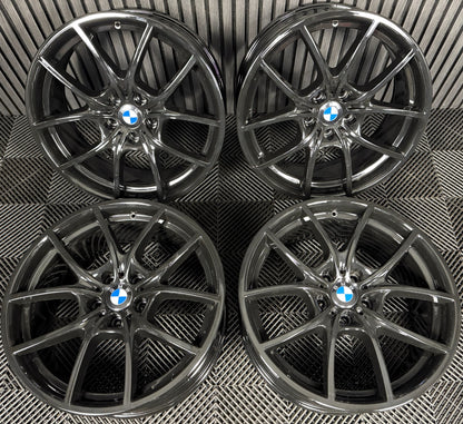 20" GENUINE BMW 5 SERIES 356 BLACK M SPORT F10 F11 F12 F13 F06 ALLOY WHEELS