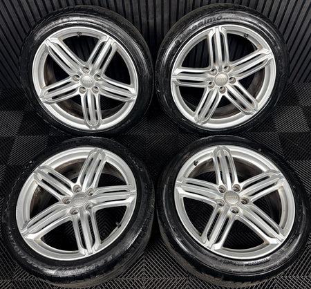 19'' Audi Q3 S Line 5 Triple Segment Wheels Tyres Alloys 8U0601025AC Genuine