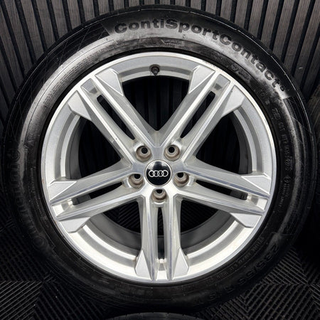 19'' Audi Q5 5 Double Spoke S Line Alloy Wheels Tyres 5X112 80A601025G Genuine