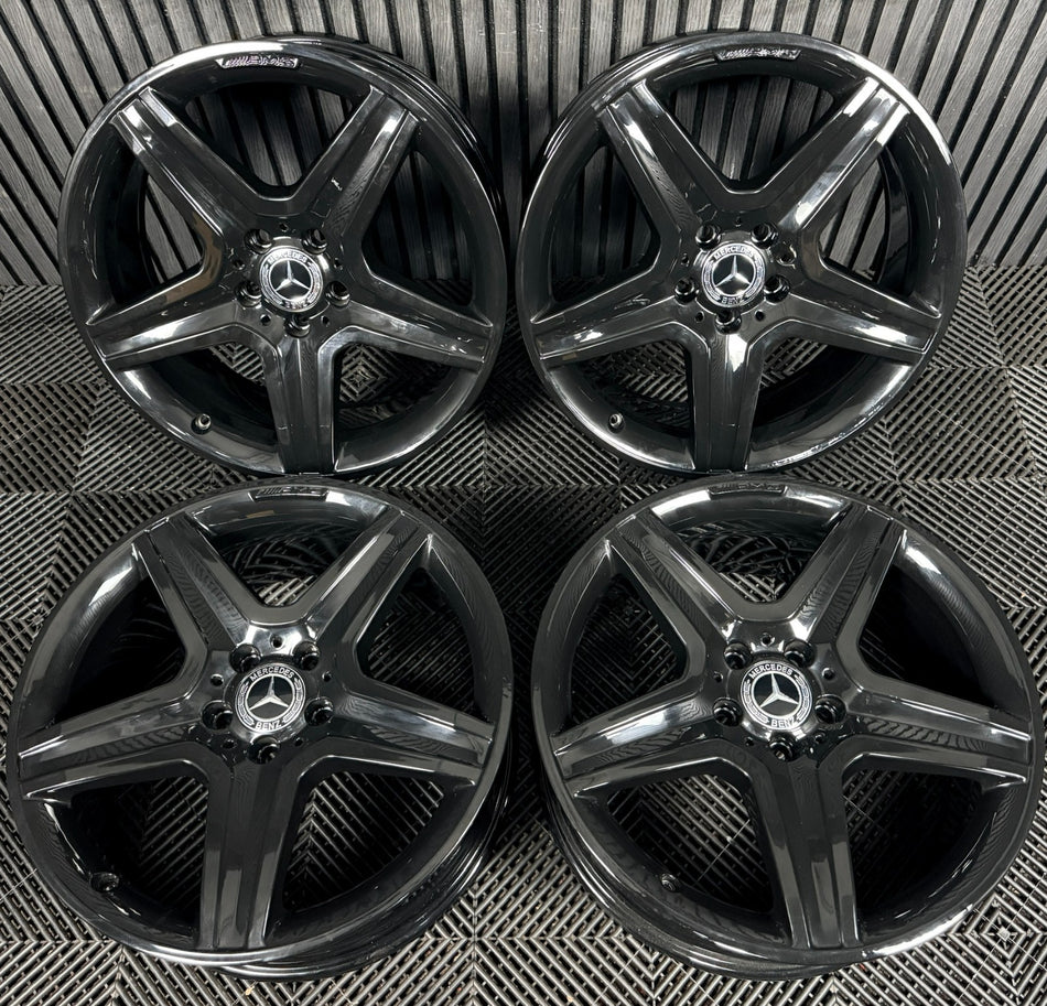 19'' AMG Mercedes GLA Black 5 Spoke Wheel Alloys Vito V Class A156401600 Genuine