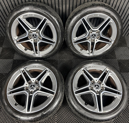 18'' Mercedes Amg A Class Cla B Alloy Wheels Tyres Alloys W177 Genuine