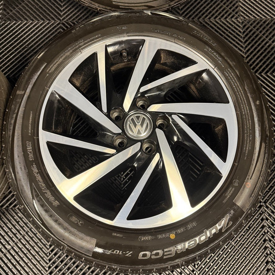 16'' GENUINE VW GOLF MK7 WOODSTOCK MK8 MK6 ALLOY WHEELS TYRES ALLOYS 5G0601025DS