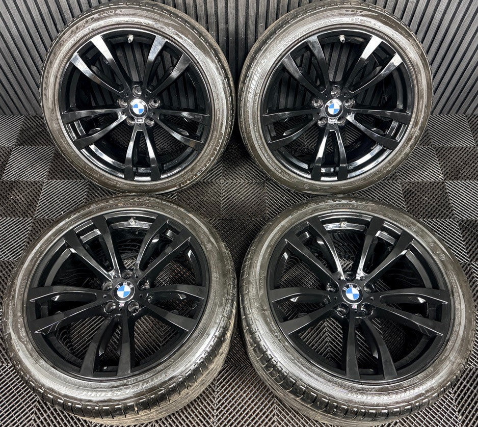 20'' BMW X5 F15 X6 F16 469 Black M Sport Alloy Wheels Tyres Alloys Genuine