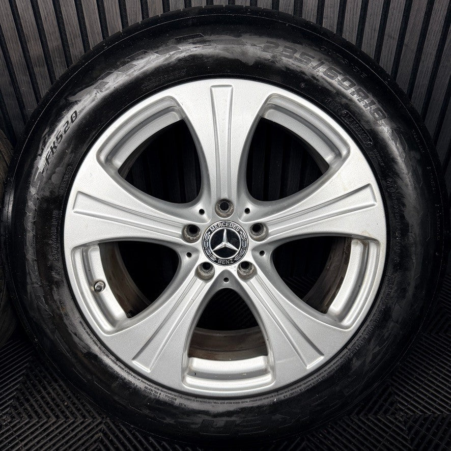 18'' Mercedes GLC Silver 5 Spoke Alloy Wheels Tyres Alloys A2534010800 Genuine