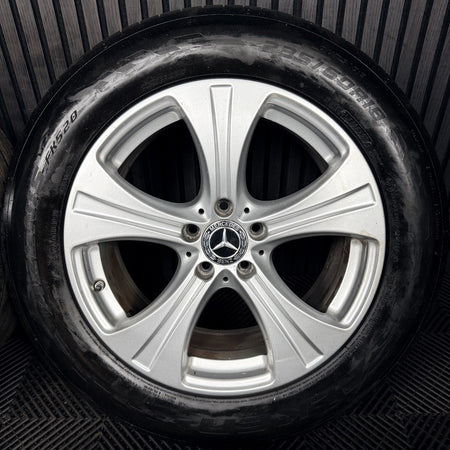 18'' Mercedes GLC Silver 5 Spoke Alloy Wheels Tyres Alloys A2534010800 Genuine