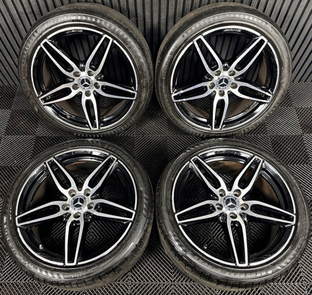 19'' Mercedes AMG E Class W213 Black DC Sport Alloy Wheels Tyres Alloys Genuine
