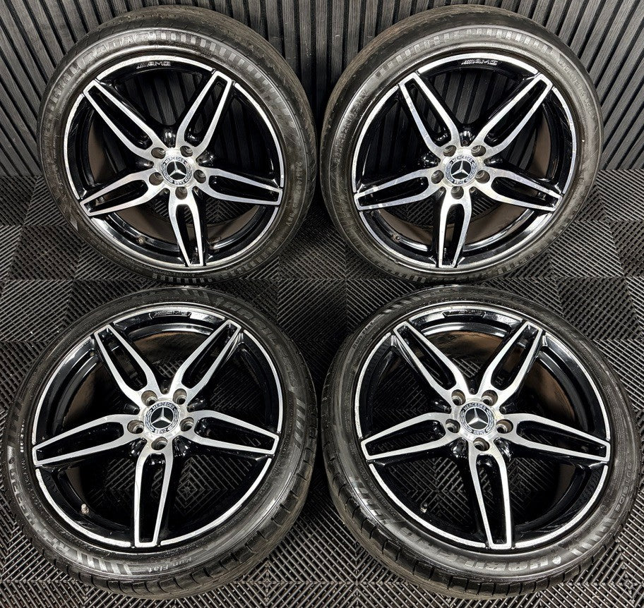 19'' Mercedes AMG E Class W213 Black DC Sport Alloy Wheels Tyres Alloys Genuine