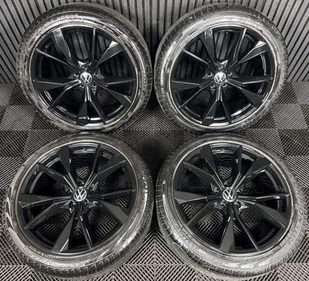 20'' VW Tiguan R Line Misano Black Alloy Wheels Tyres Alloys 5NA601025AH Genuine