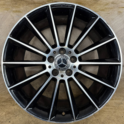1X 20" GENUINE AMG MERCEDES E CLASS BLACK ALLOY WHEEL BACK W213 A2134012300 REAR