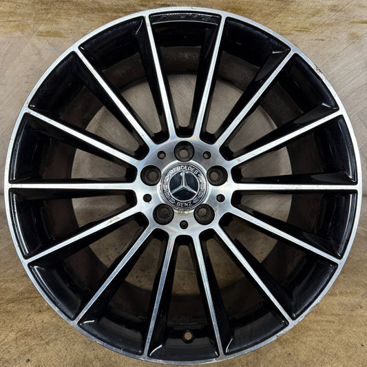 1X 20" GENUINE AMG MERCEDES E CLASS BLACK ALLOY WHEEL BACK W213 A2134012300 REAR