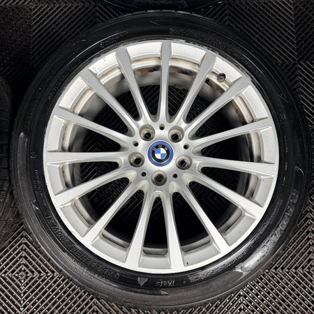 18" Bmw 5 Series 619 Silver Multispoke G30 G31 Alloy Wheel Tyres 6861224 Genuine