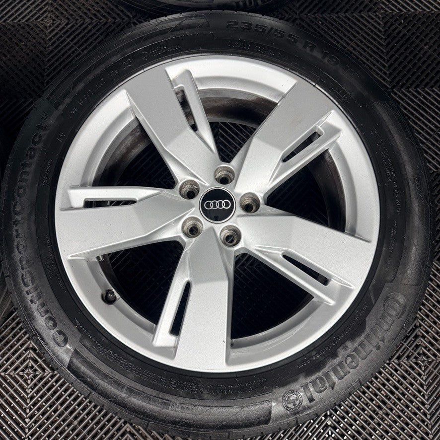 19" Audi Q5 5 Split Spoke S Line SQ5 Alloy Wheels Tyres 5X112 80A601025D Genuine