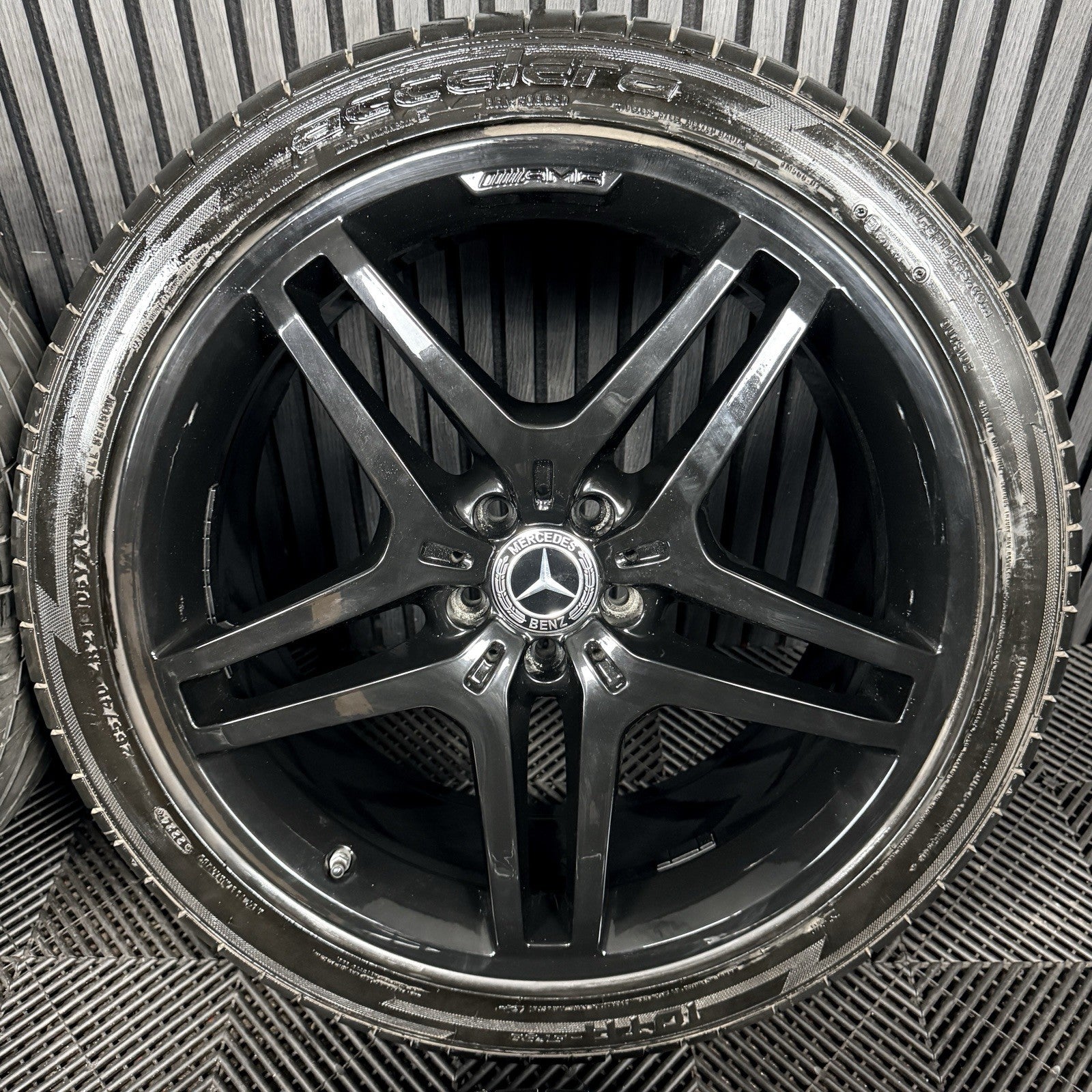 21” Mercedes AMG ML GLE Black Alloy Wheels Tyres W166 Genuine A1664012102