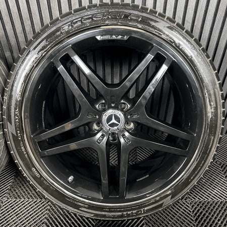 21” Mercedes AMG ML GLE Black Alloy Wheels Tyres W166 Genuine A1664012102