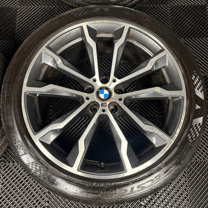 20'' GENUINE BMW X3 X4 G01 G02 699 M SPORT ALLOY WHEELS TYRES ALLOYS 8010268 69