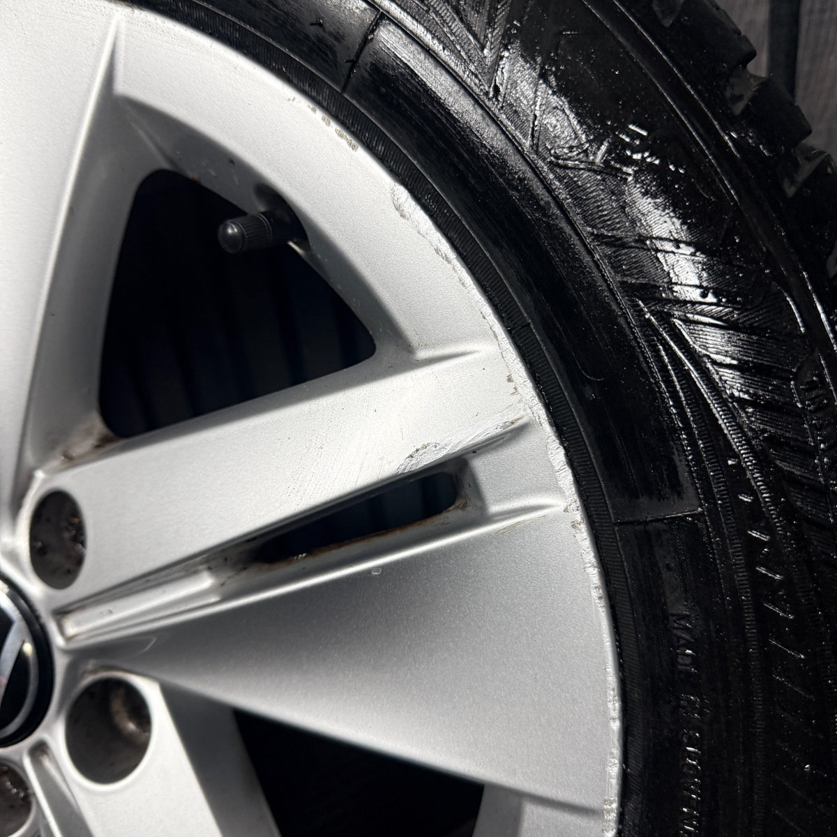 1X 16'' VW Golf MK8 Norfolk Alloy Wheel Tyre GT Single 5H0601025 Genuine