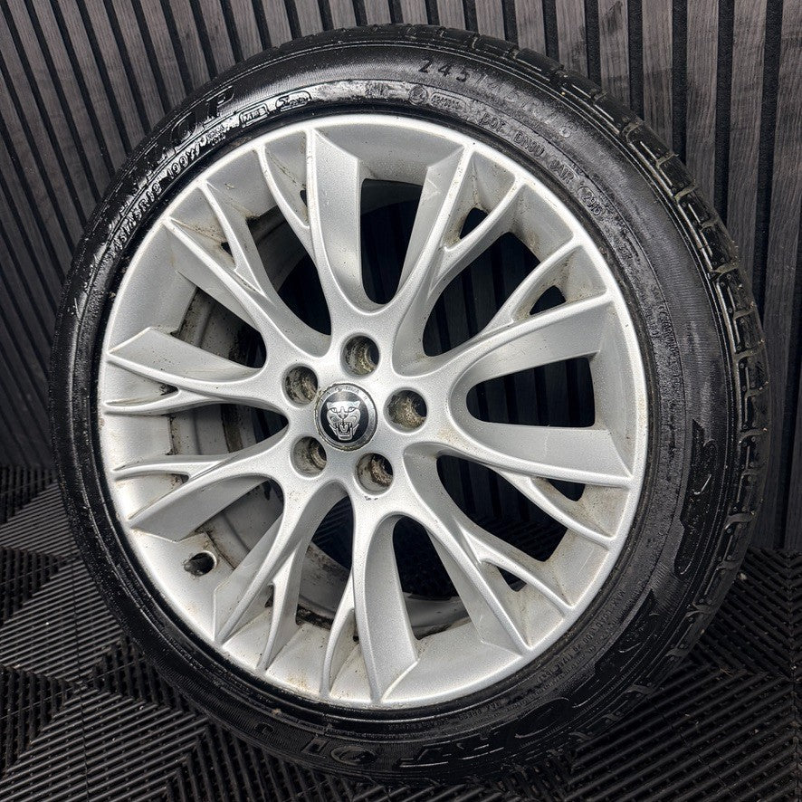 1X 18'' Jaguar XF Lyra X250 Alloy Tyre Wheel Single CX23-1007-AA Genuine