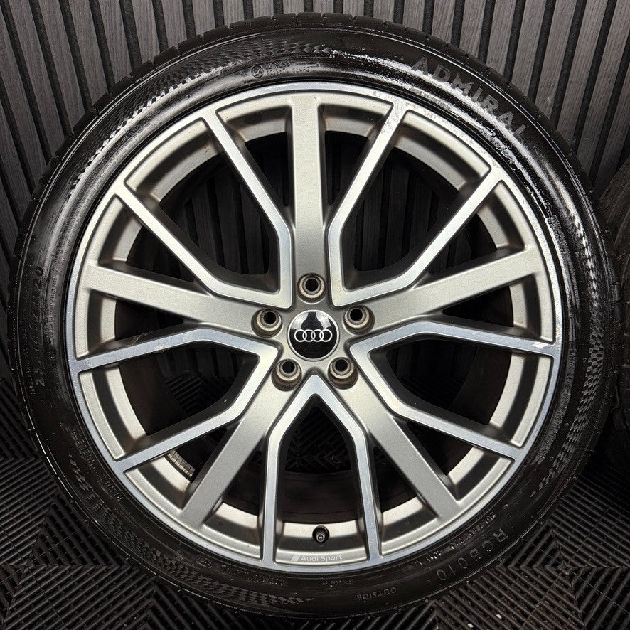 20'' GENUINE AUDI S6 A6 S LINE BLACK EDITION C8 ALLOYS WHEELS TYRES 4K0601025AB