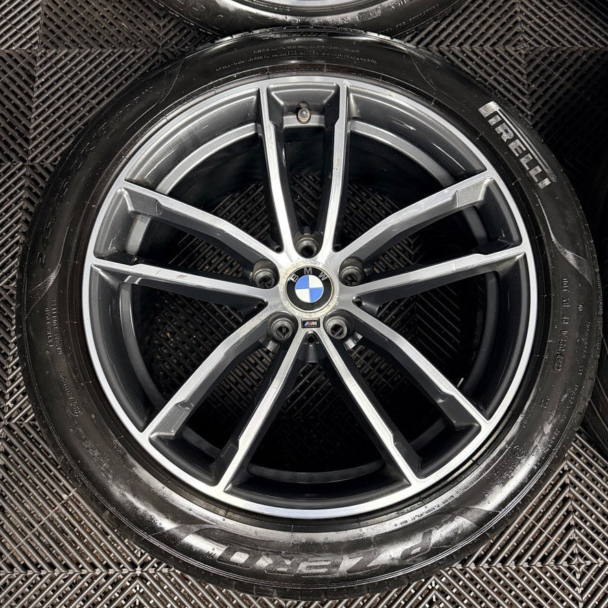 18" Bmw 5 Series 4 662 Grey Dc M Sport G30 G31 Alloy Wheel Tyres 7855081 Genuine