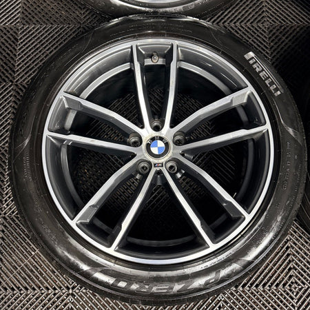 18" Bmw 5 Series 4 662 Grey Dc M Sport G30 G31 Alloy Wheel Tyres 7855081 Genuine
