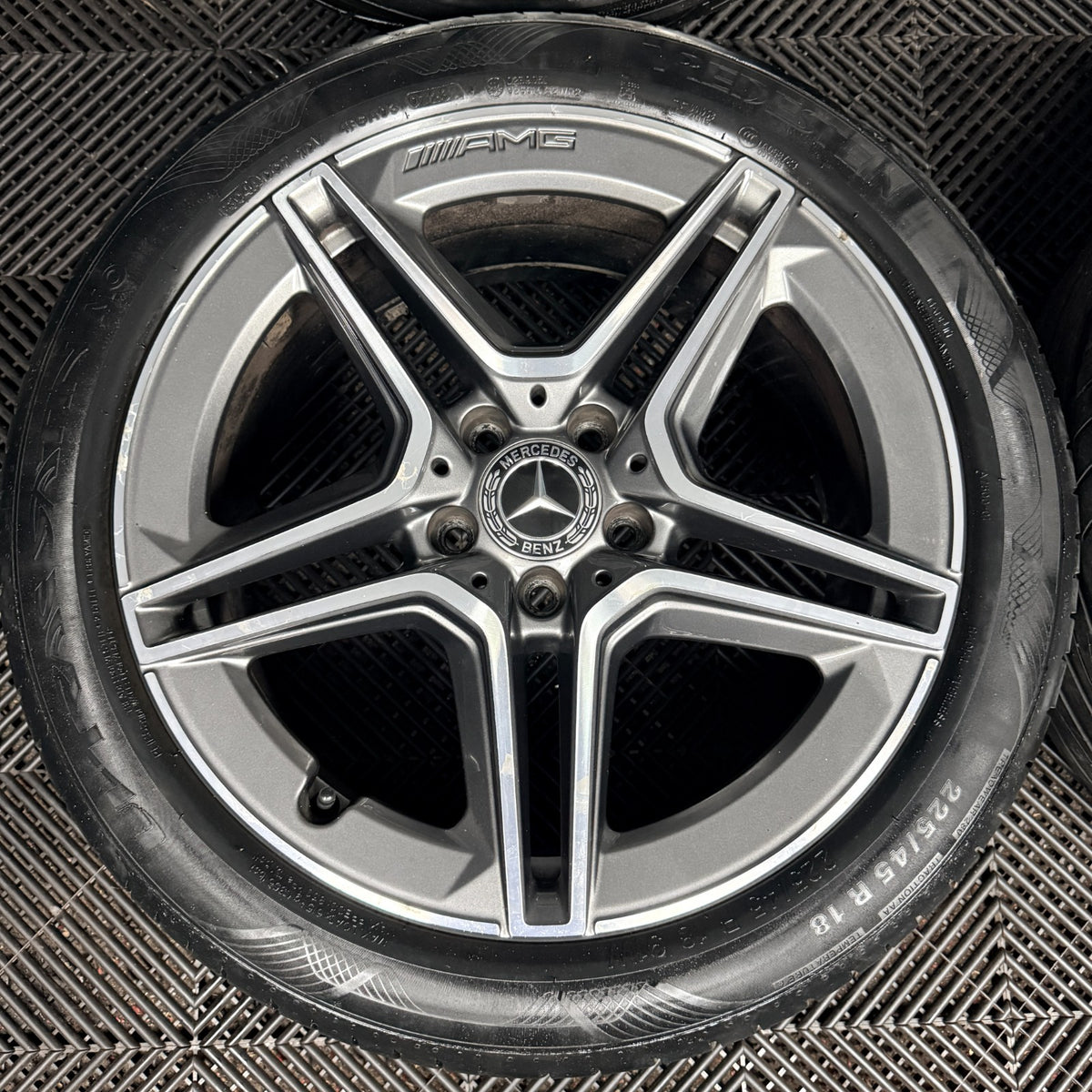 18'' Mercedes Amg A Class Cla B Alloy Wheels Tyres Alloys W177 Genuine