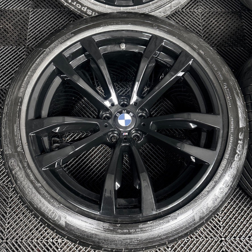 20'' BMW X5 F15 X6 F16 469 Black M Sport Alloy Wheels Tyres Alloys Genuine