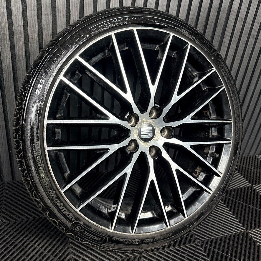 1X 19'' GENUINE SEAT LEON CUPRA FR PERFORMANCE MK3 ALLOY WHEEL TYRE 5F0071490A