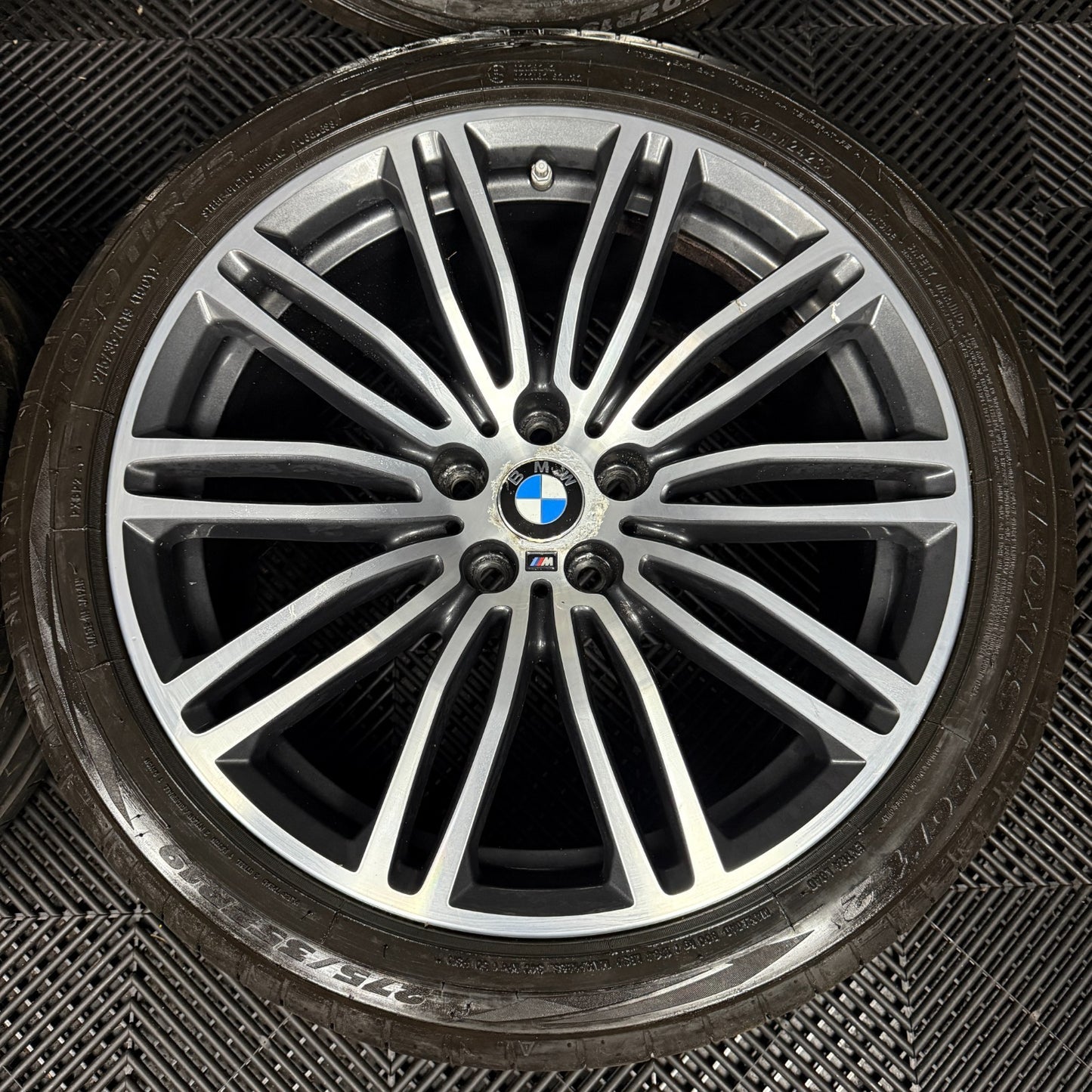 19'' GENUINE BMW 5 SERIES 664 M SPORT G30 G31 GREY DC ALLOY WHEELS TYRES ALLOYS