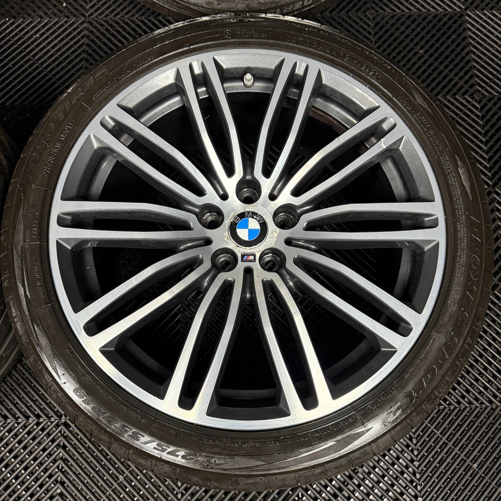 19'' GENUINE BMW 5 SERIES 664 M SPORT G30 G31 GREY DC ALLOY WHEELS TYRES ALLOYS