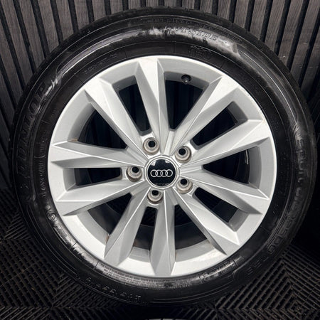 16'' Audi A3 Silver Multispoke Alloy Wheels Alloys Tyres 8Y0601025 Genuine