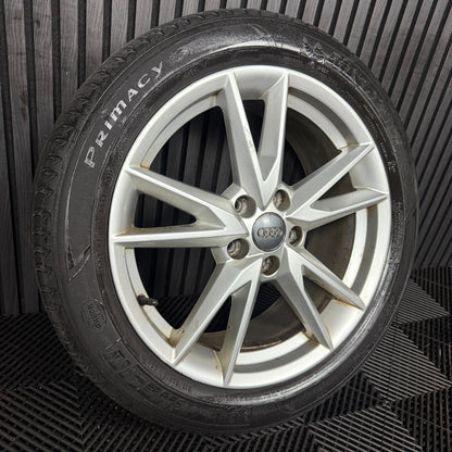 1X 18'' GENUINE AUDI Q2 S LINE 5 DOUBLE SPOKE ALLOY WHEEL TYRE 81A601025F