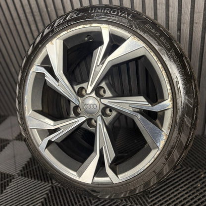 1X 18'' GENUINE AUDI A3 GREY DC ALLOY WHEEL TYRE 8Y0601025H SINGLE SPARE