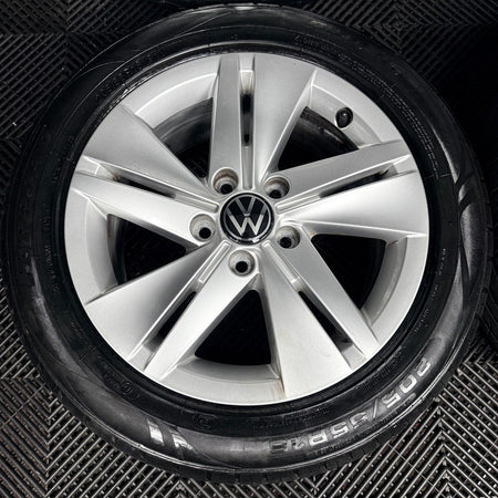 16’’ VW Golf Mk8 Norfolk Mk7 Mk6 Alloy Wheels Tyres 5H0601025 Genuine