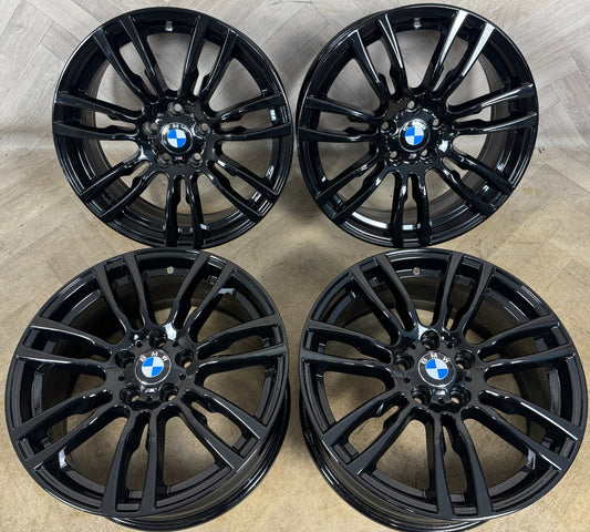 19" GENUINE BMW 3 SERIES 403 BLACK M SPORT F30 F31 F32 E90 E92 ALLOY WHEELS