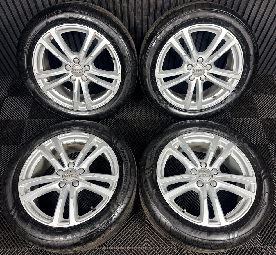 18'' Audi Q3 S Line 5 Double Spoke Facelift Alloy Wheels Tyres Alloys Genuine