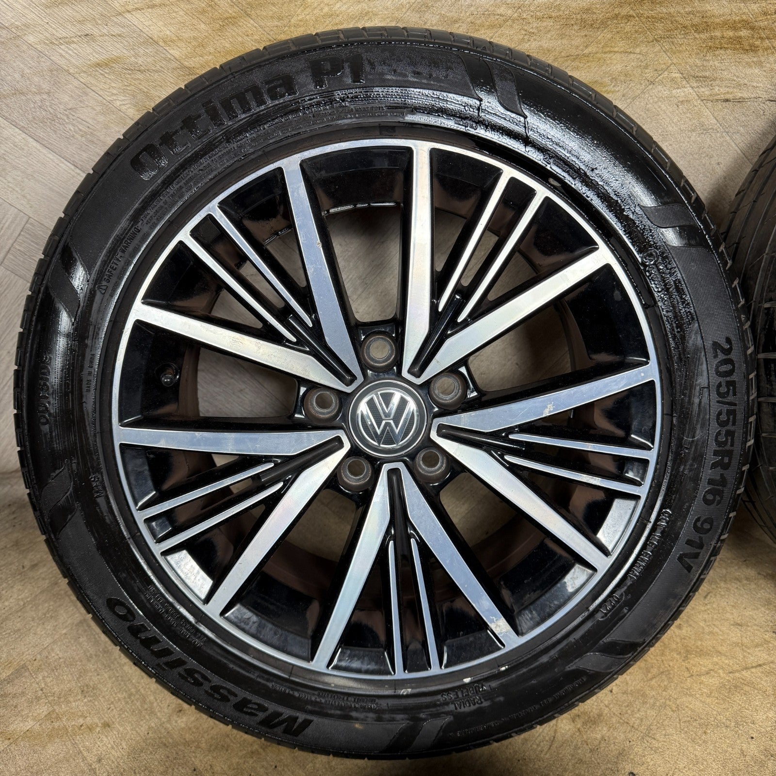 16'' GENUINE VW GOLF MK7 LINAS MK8 MK6 ALLOY WHEELS TYRES ALLOYS 5G0601025CD